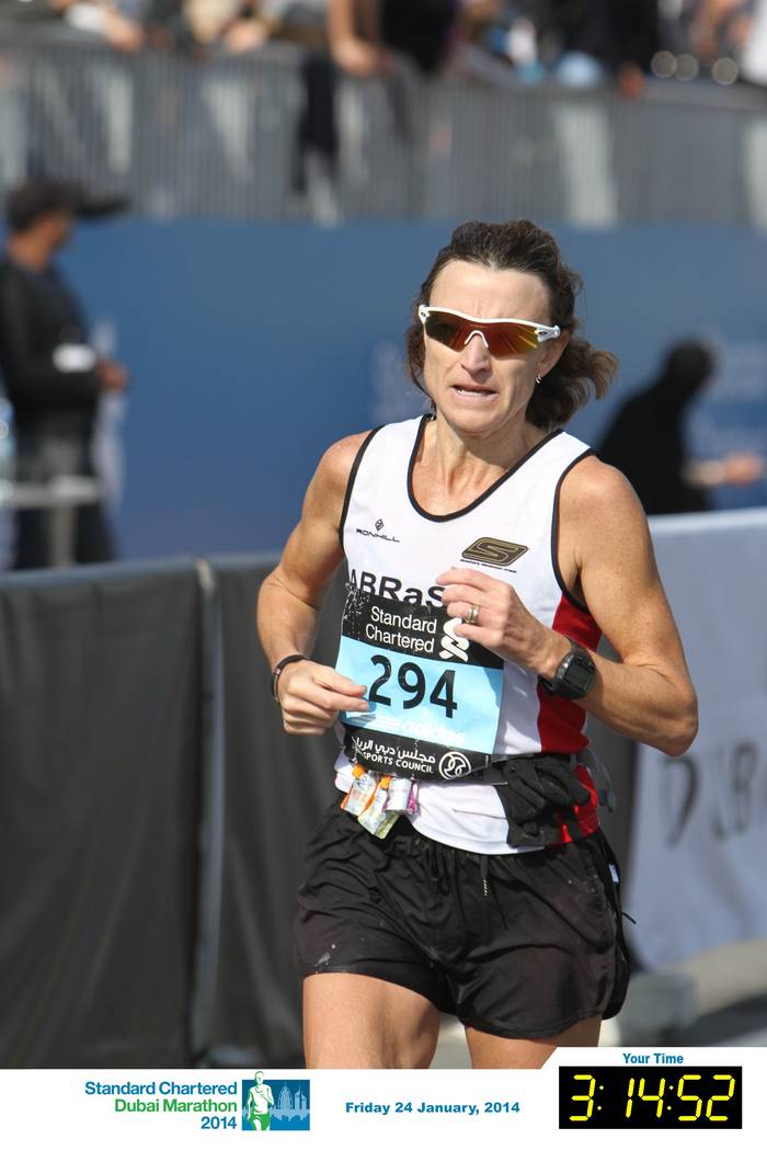 Racing at the Dubai Marathon