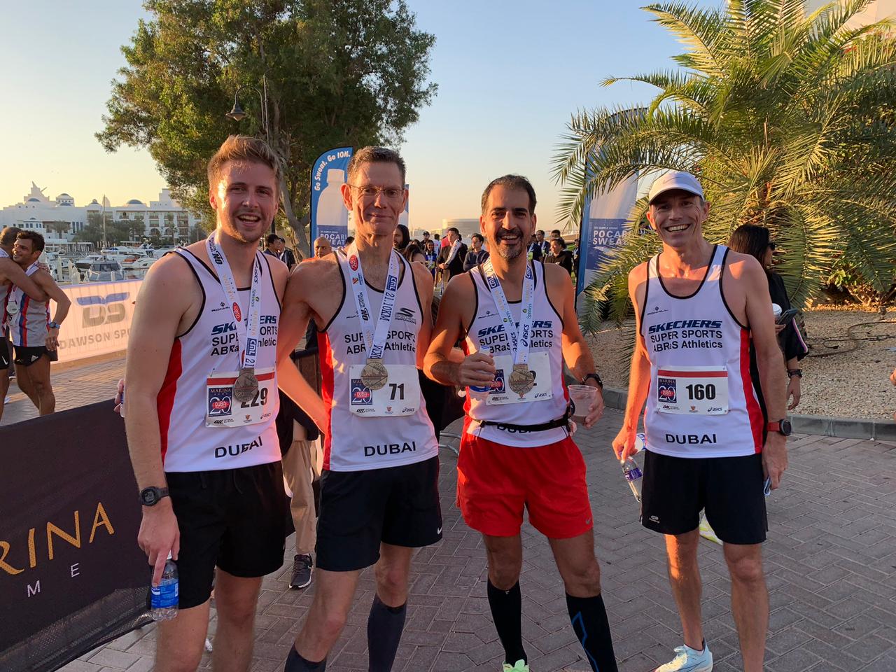 Finisher medals at the Marina Home Dubai Half